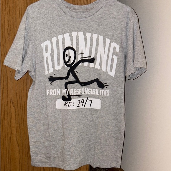 Other - Running From My Responsibilities Graphic T-Shirt